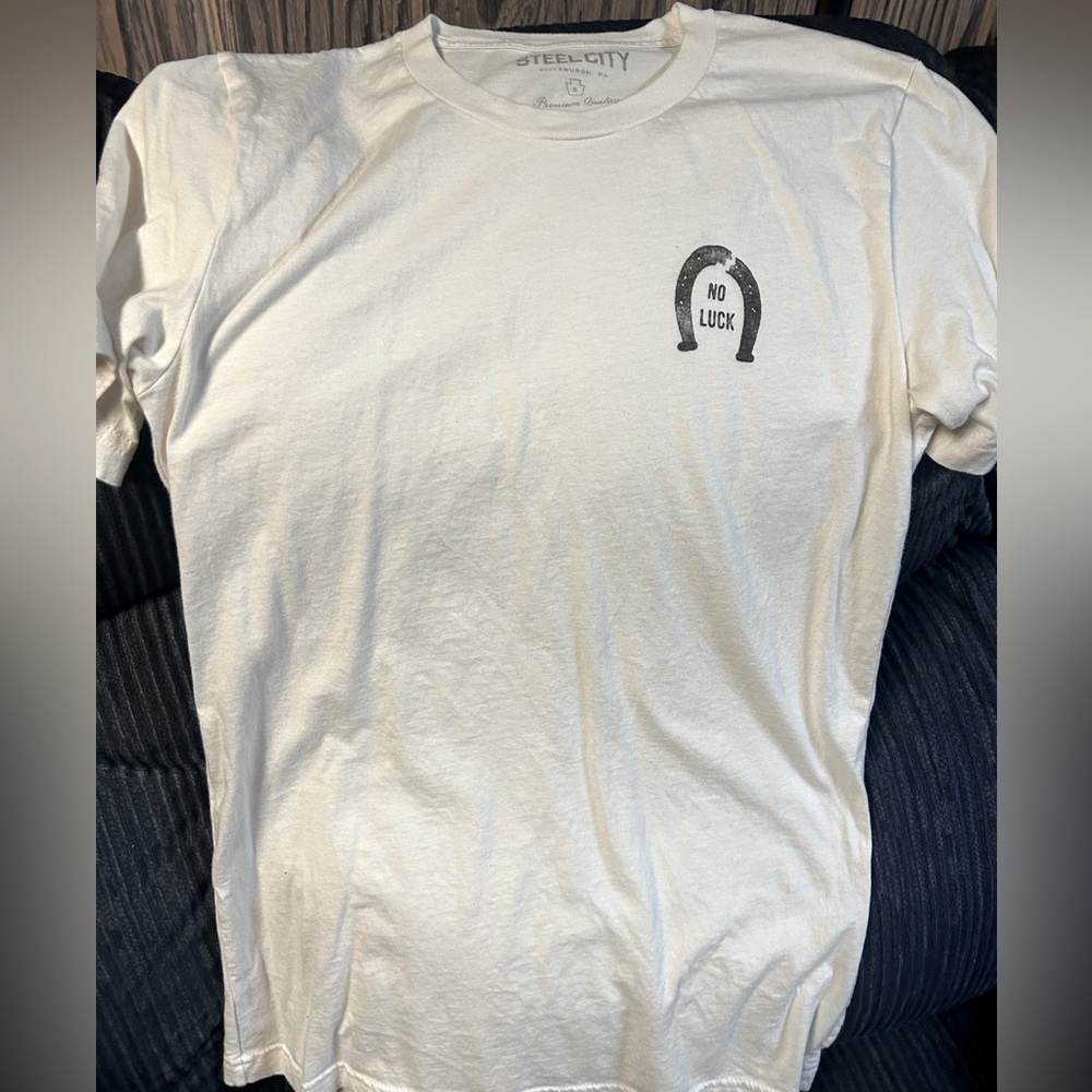 Steel City No Luck Tee NWOT